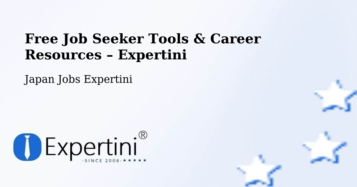 Free Job Seeker Tools & Career Resources – Oga Shi - Oga Shi, Japan Jobs Expertini