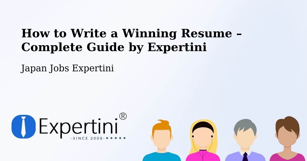 Resume Writing Guide for Job Seekers – Oga Shi - Oga Shi, Japan Jobs Expertini