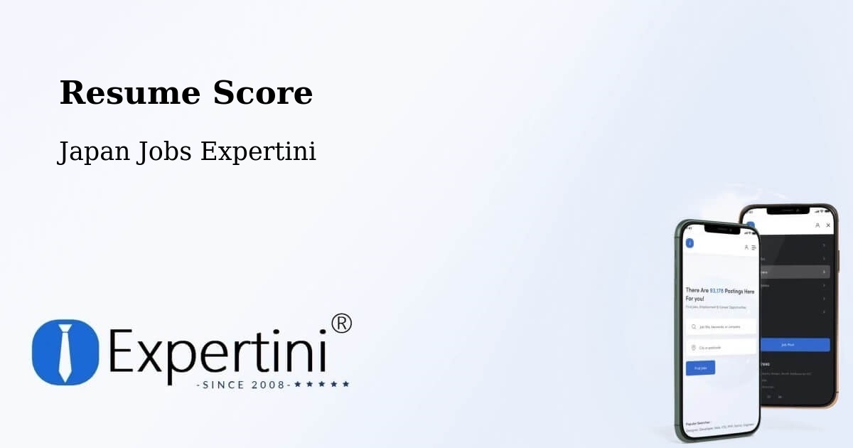 Resume Score & Job Description Match Tool – Oga Shi - Japan Jobs Expertini